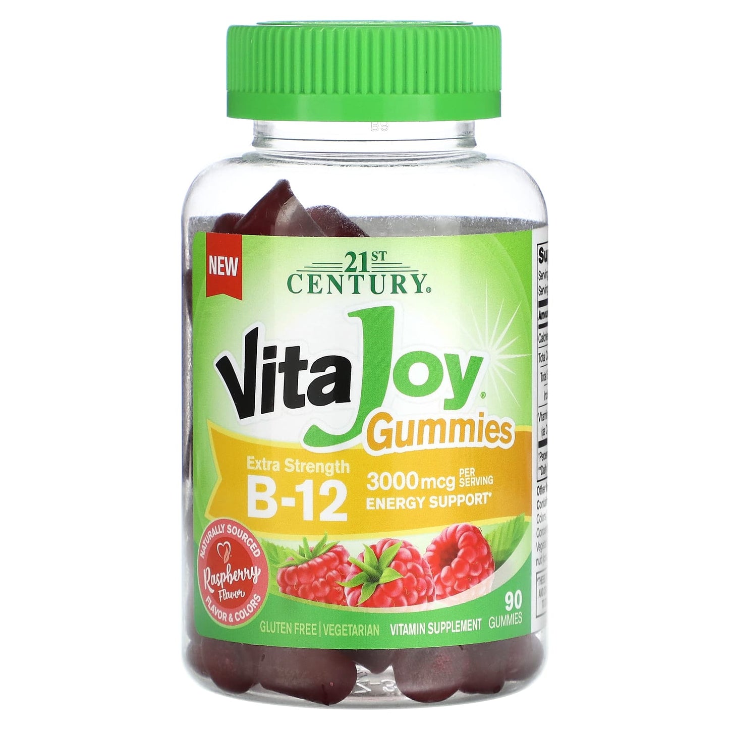 VitaJoy B12 Gummies - 3000mcg Per Serving, Gluten-Free, Vegan - Image 1