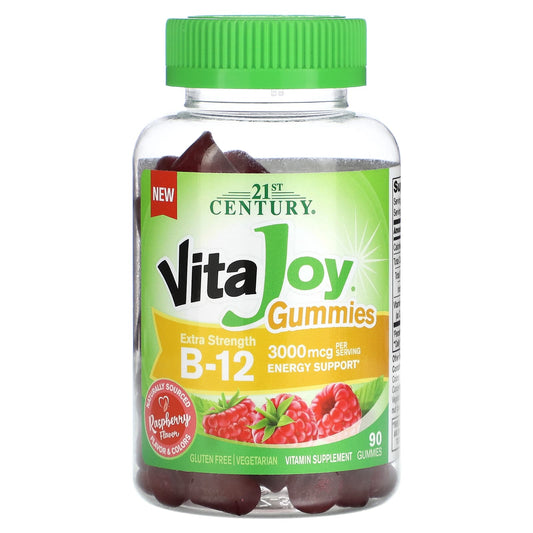 VitaJoy B12 Gummies - 3000mcg Per Serving, Gluten-Free, Vegan - Image 1