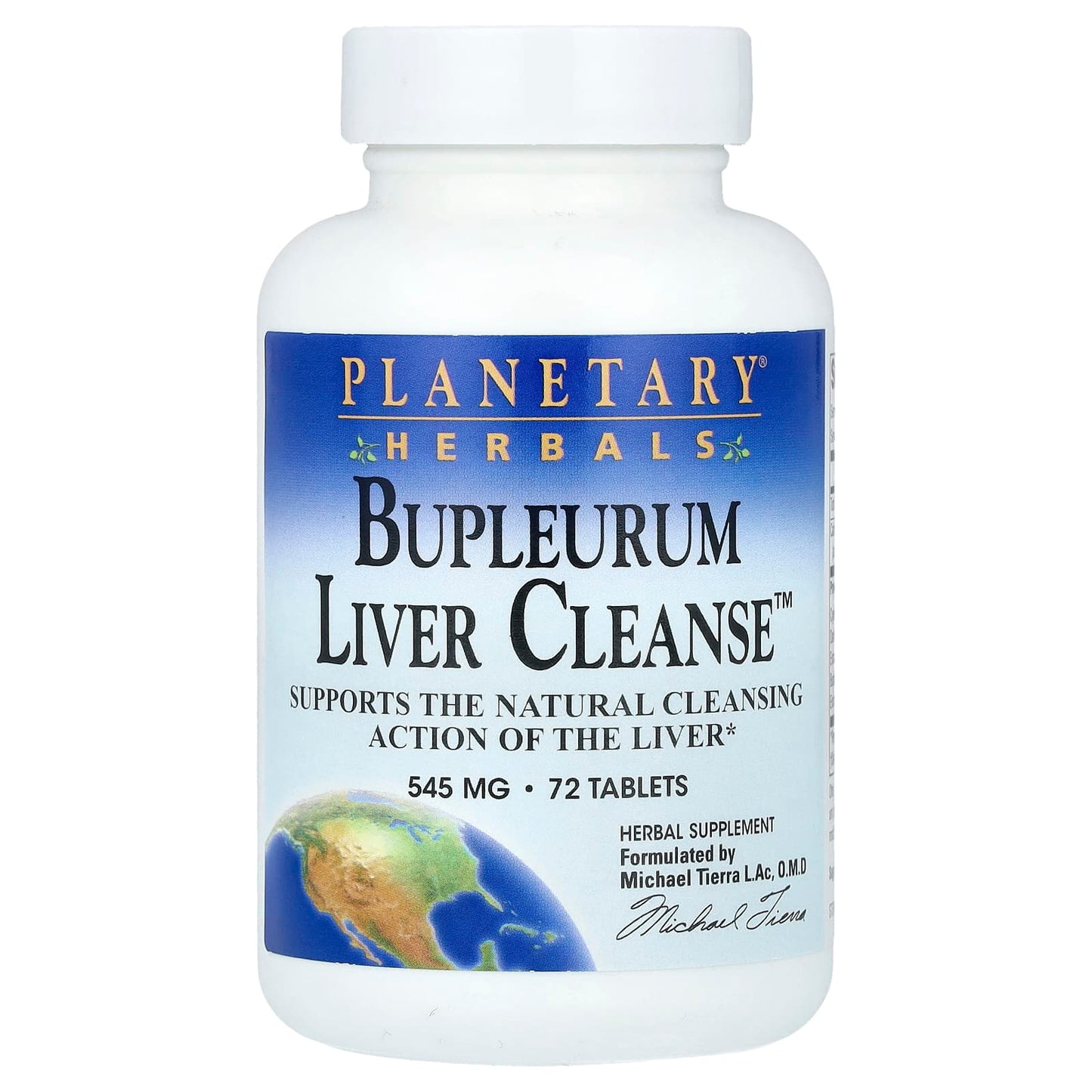 Planetary Herbals, Bupleurum Liver Cleanse™, 72 Tablets - Image 1