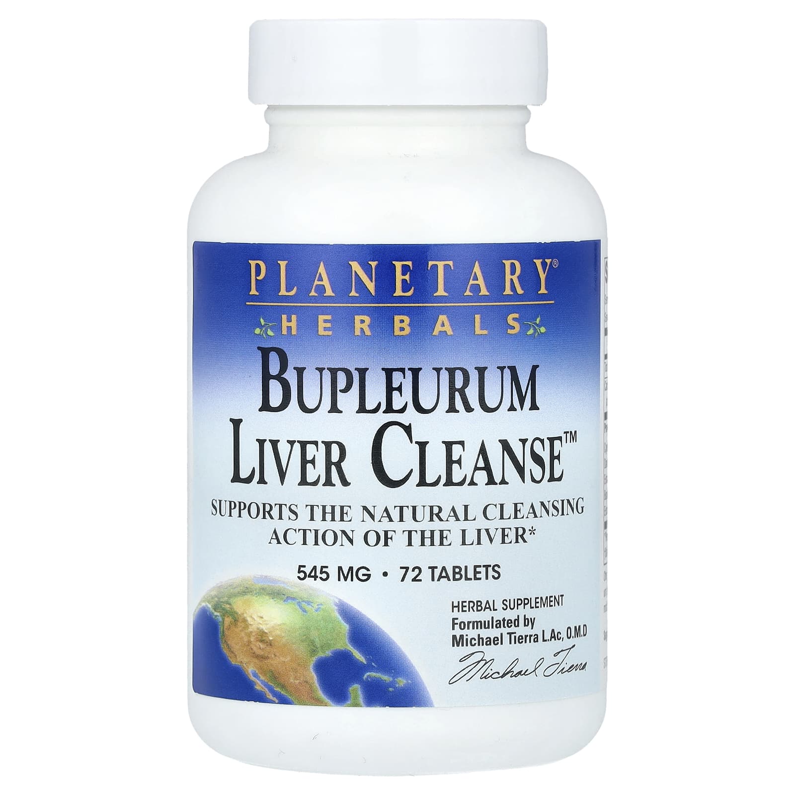 Planetary Herbals, Bupleurum Liver Cleanse™, 72 Tablets - Image 1