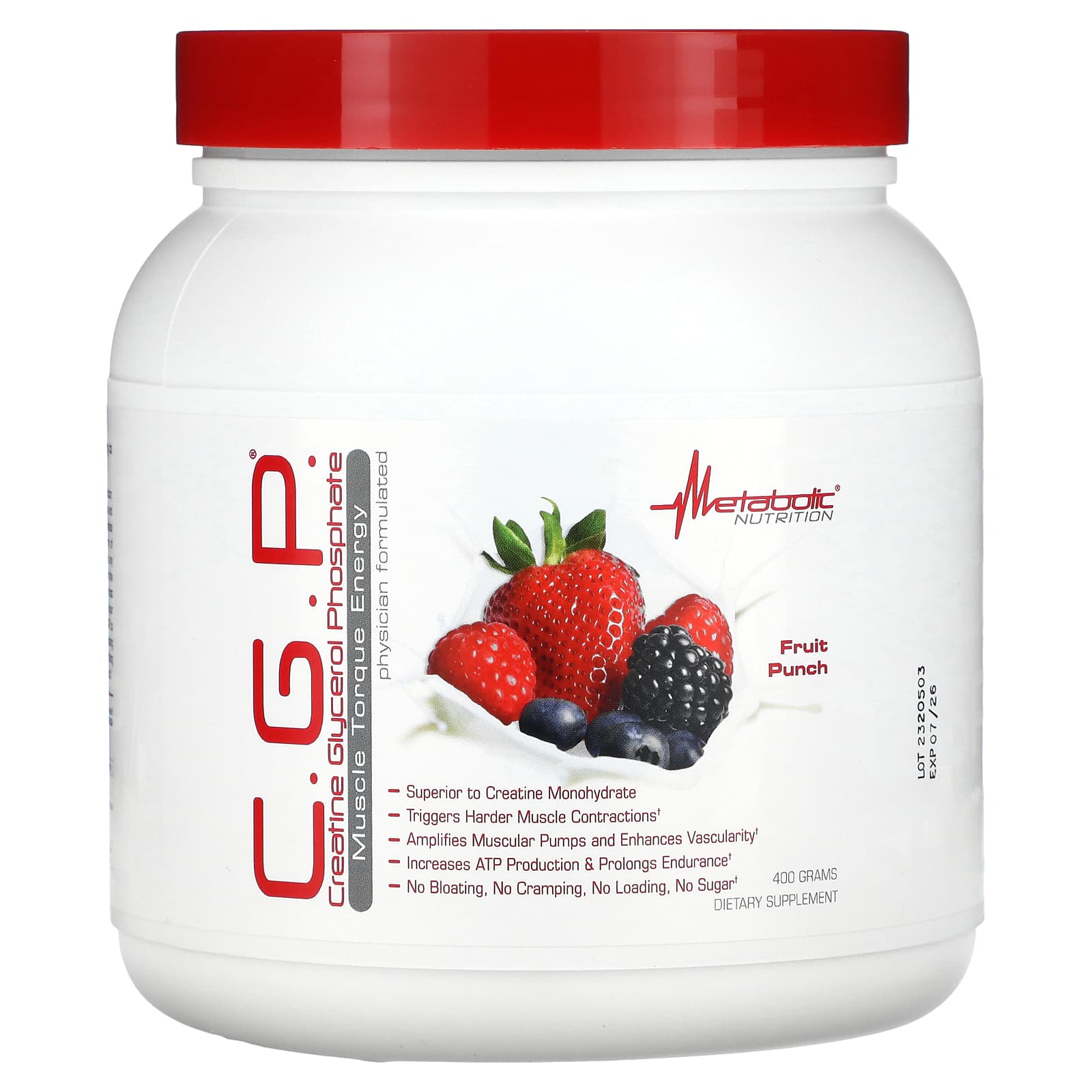Metabolic Nutrition, C.G.P., Fruit Punch, 400 g - Image 1