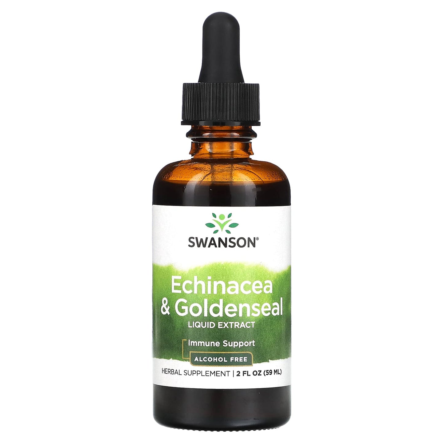 Swanson, Echinacea & Goldenseal Liquid Extract , 2 fl oz (59 ml) - Image 1