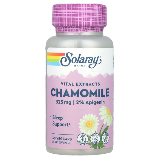 Solaray, Vital Extracts, Chamomile, 325 mg, 30 VegCaps - Image 1