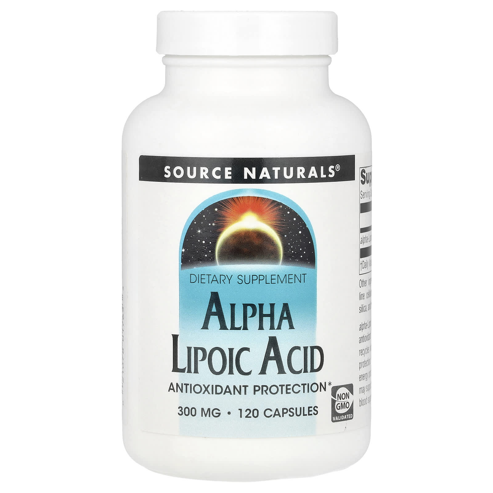 Source Naturals, Alpha Lipoic Acid , 300 mg, 120 Capsules - Image 1