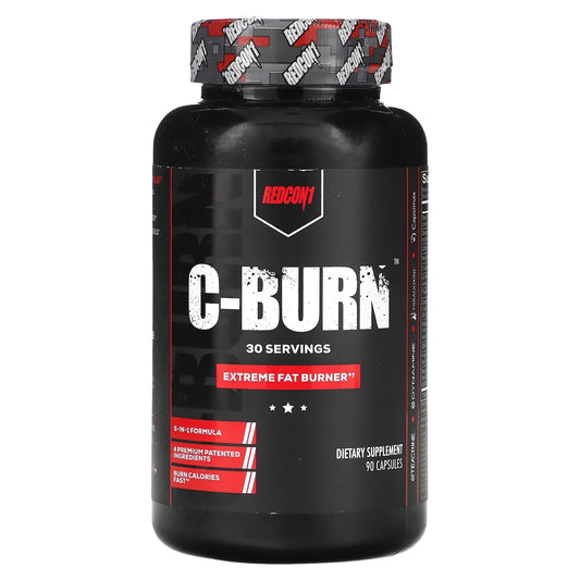 Redcon1, C-Burn, Extreme Fat Burner, 90 Capsules - Image 1