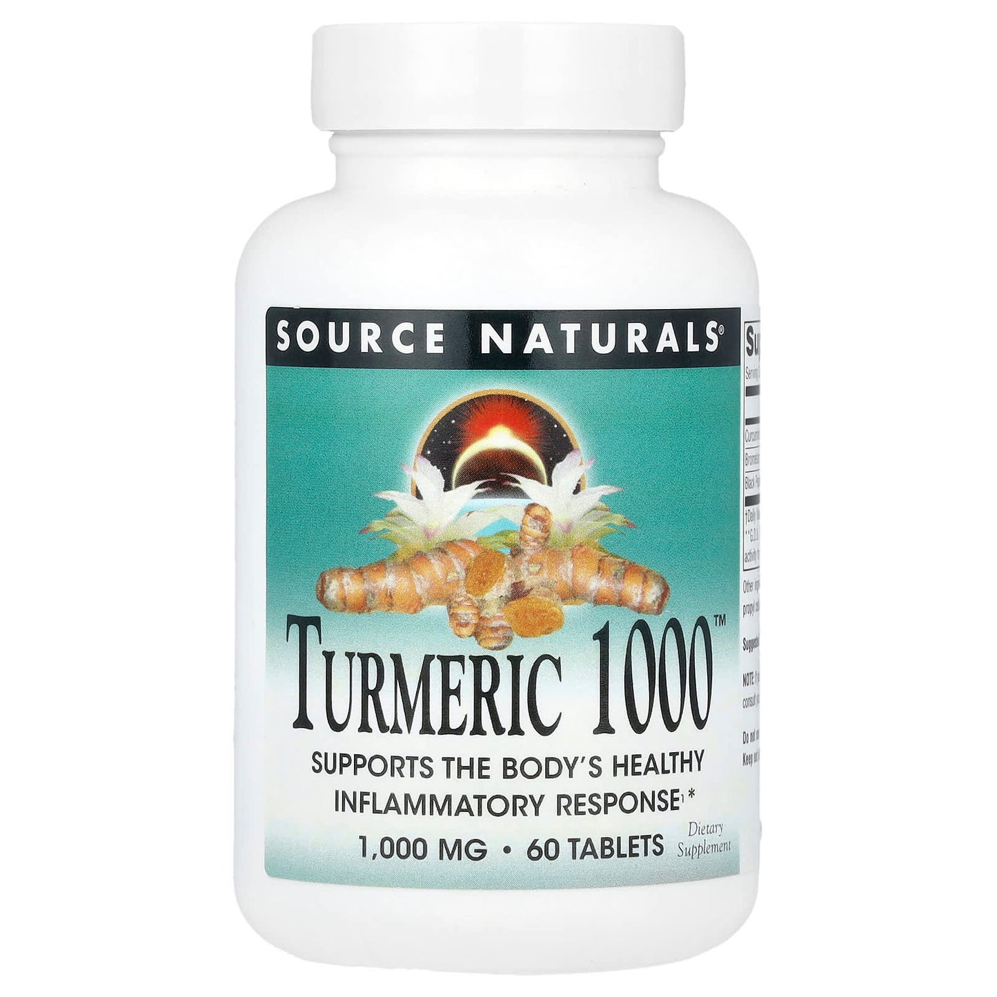 Source Naturals, Turmeric 1000™, 1,000 mg, 60 Tablets - Image 1