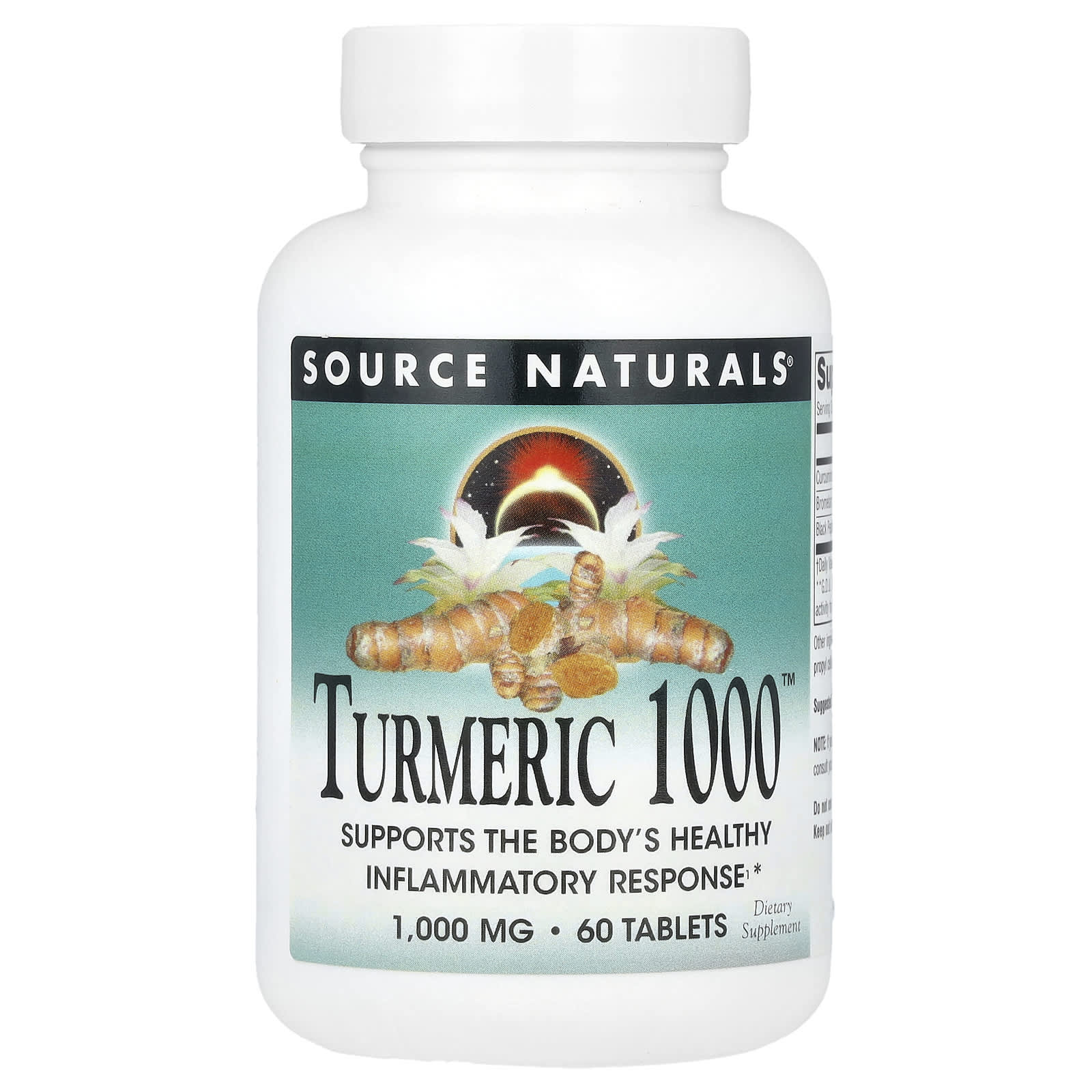 Source Naturals, Turmeric 1000™, 1,000 mg, 60 Tablets - Image 1
