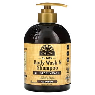 Pure Naturals Men's 2-in-1 Body Wash & Shampoo, 16 oz