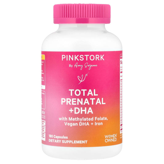 Pink Stork, Total Prenatal + DHA, 180 Capsules - Image 1