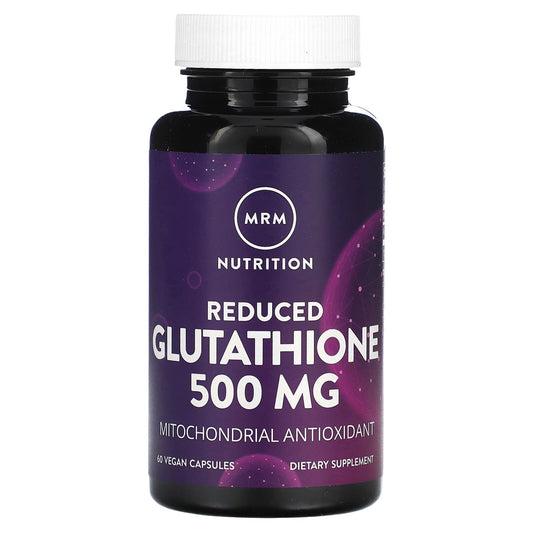 MRM Nutrition, Reduced Glutathione, 500 mg, 60 Vegan Capsules - Image 1