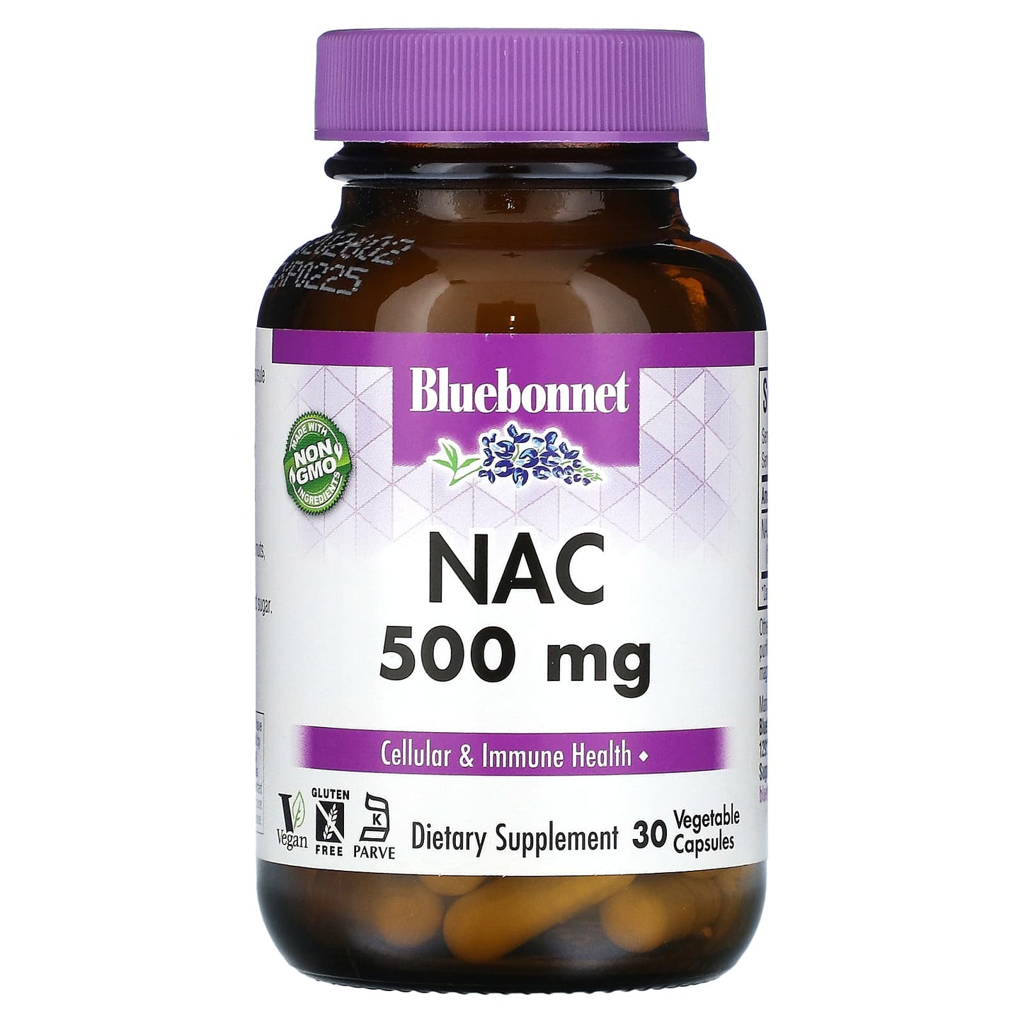 Bluebonnet Nutrition NAC 500mg Capsules for Cellular Health & Immunity - Image 1