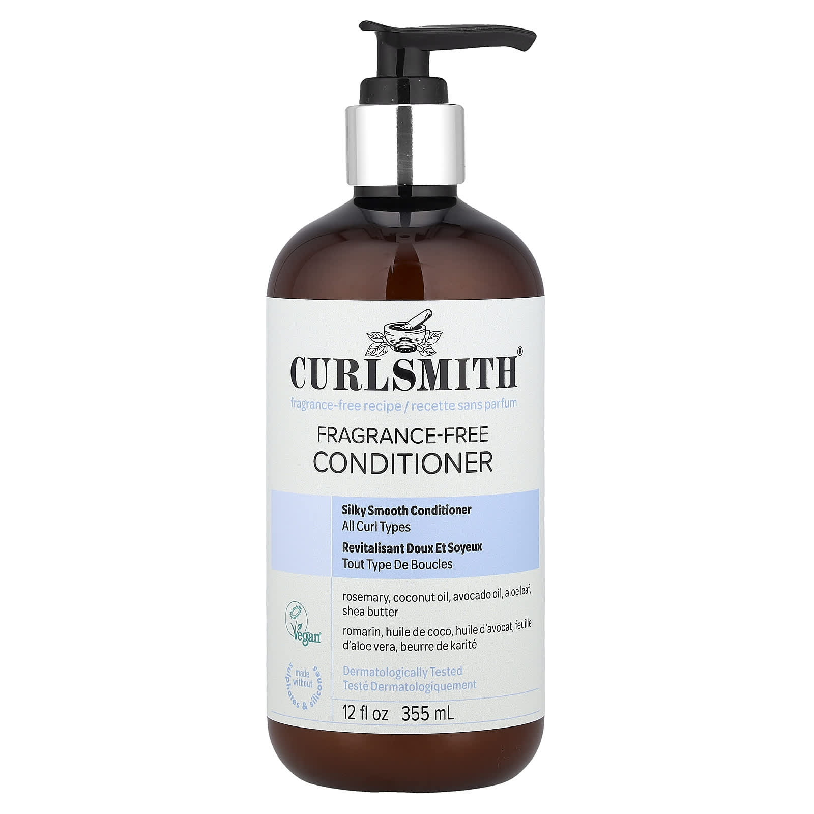 Curlsmith Fragrance-Free Conditioner for All Curl Types | 12fl oz - Image 1