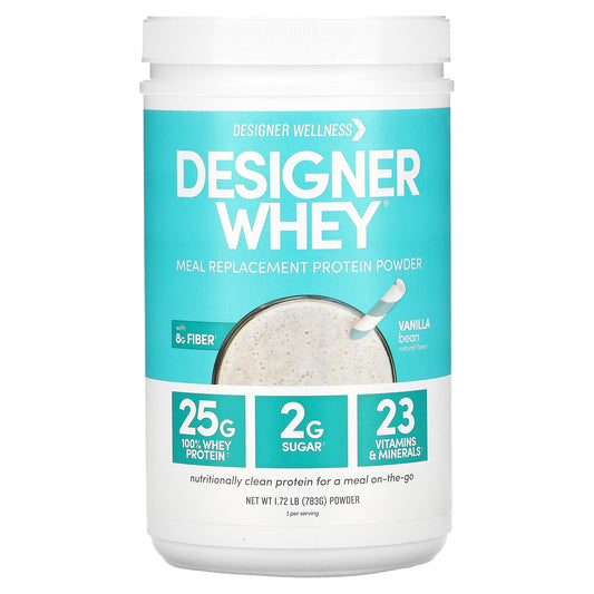 Designer Wellness Vanilla Bean Meal Replacement Protein Powder - 1.72 lb - Image 1