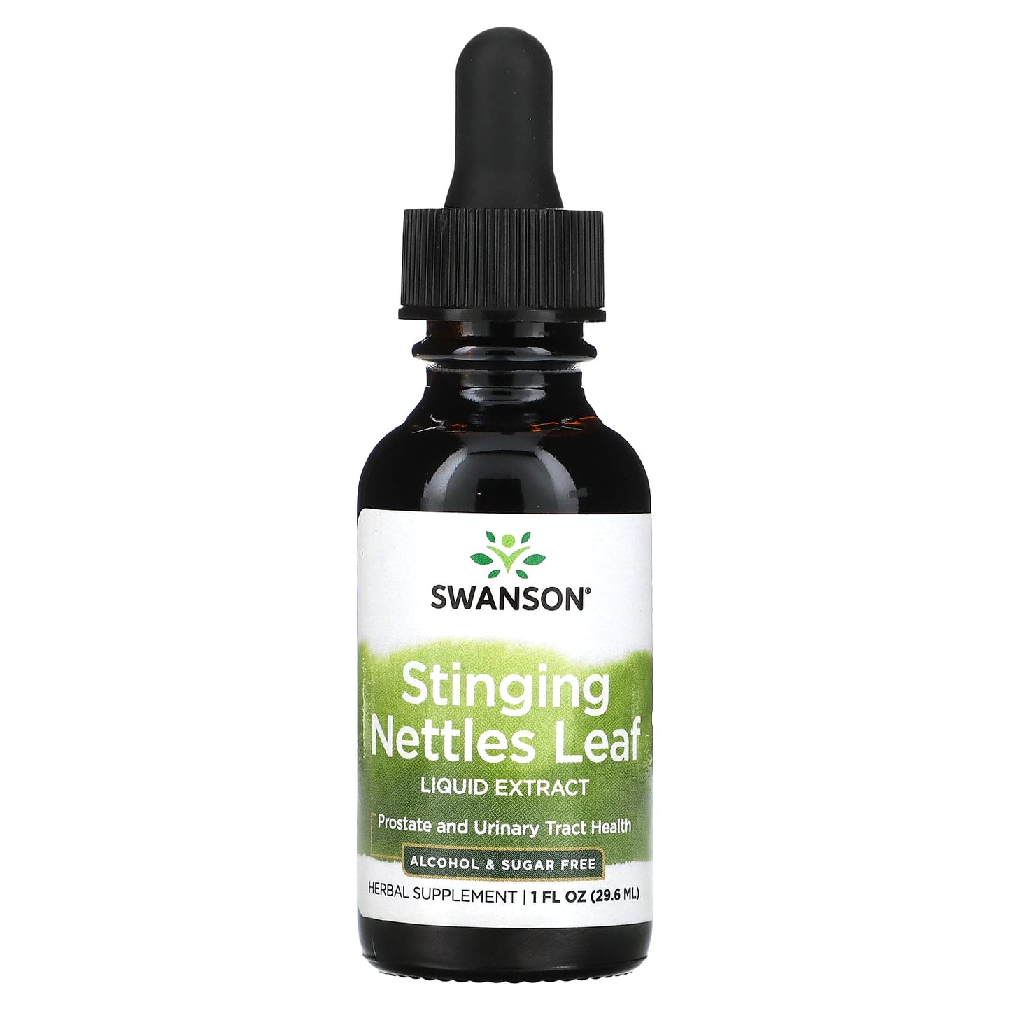 Swanson, Stinging Nettle Leaf Liquid Extract, Alcohol Free & Sugar Free, 1 fl oz (29.6 ml) (1,000 mg per Serving) - Image 1