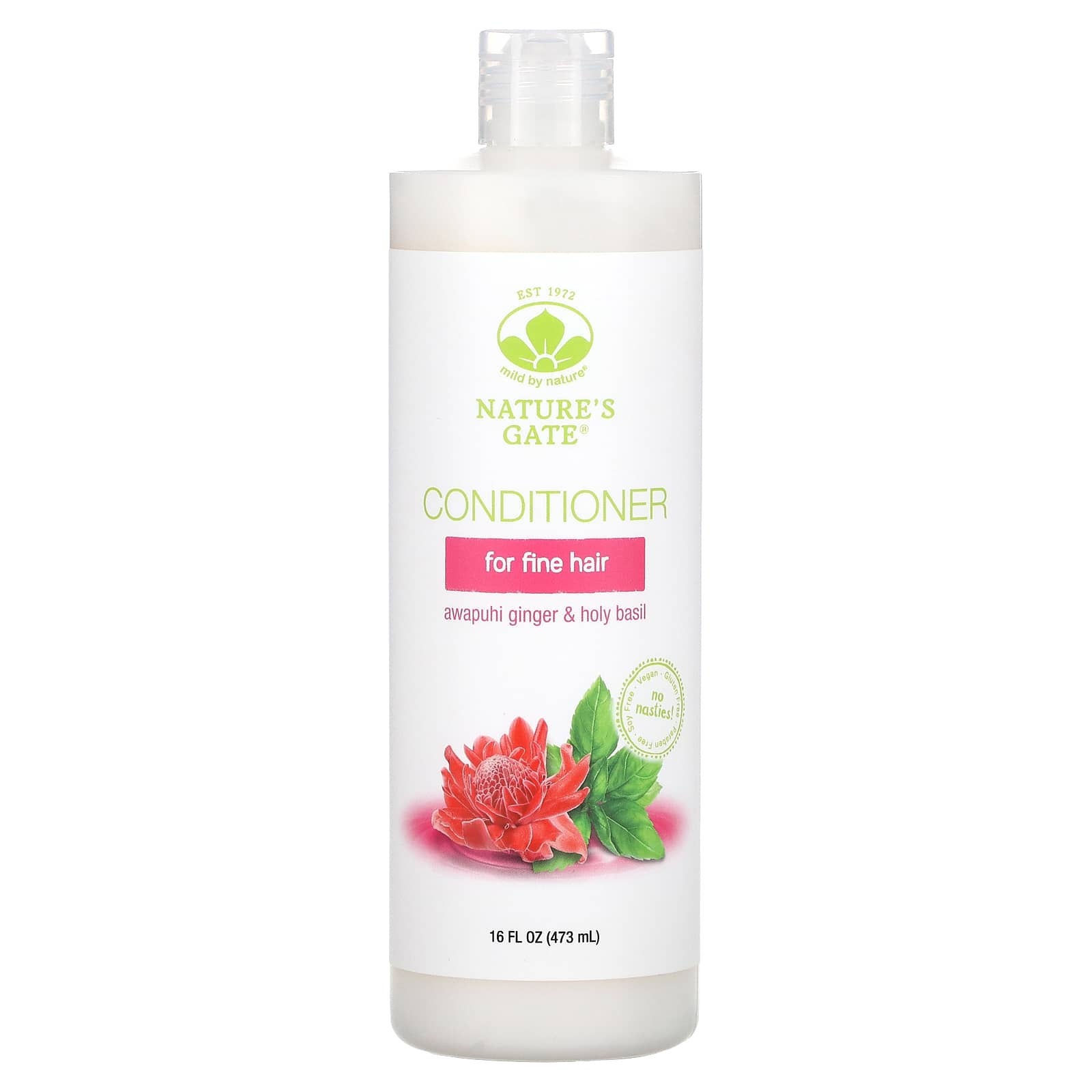 Fine Hair Conditioner with Awapuhi Ginger & Holy Basil - Mild By Nature - Image 1