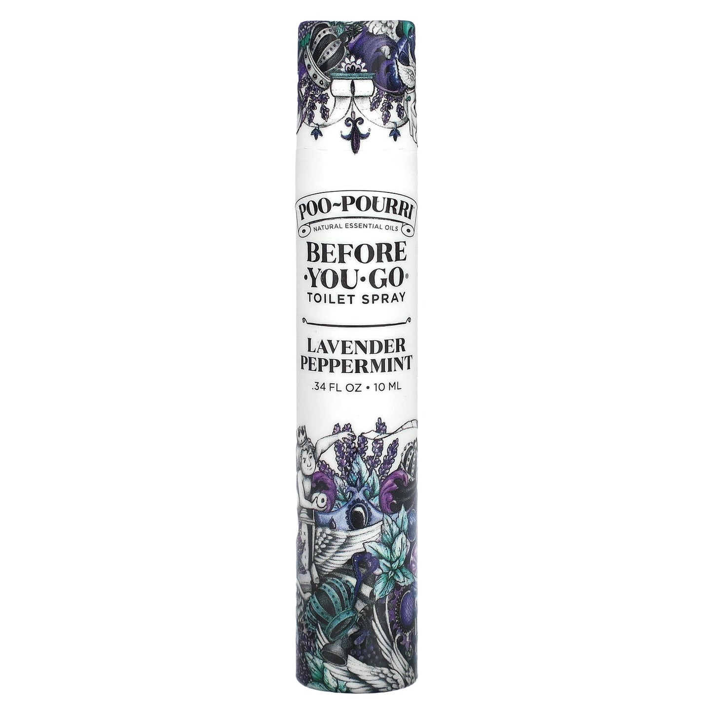 Poo-Pourri, Before-You-Go® Toilet Sprays, Lavender Peppermint, 0.34 fl oz (10 ml) - Image 1