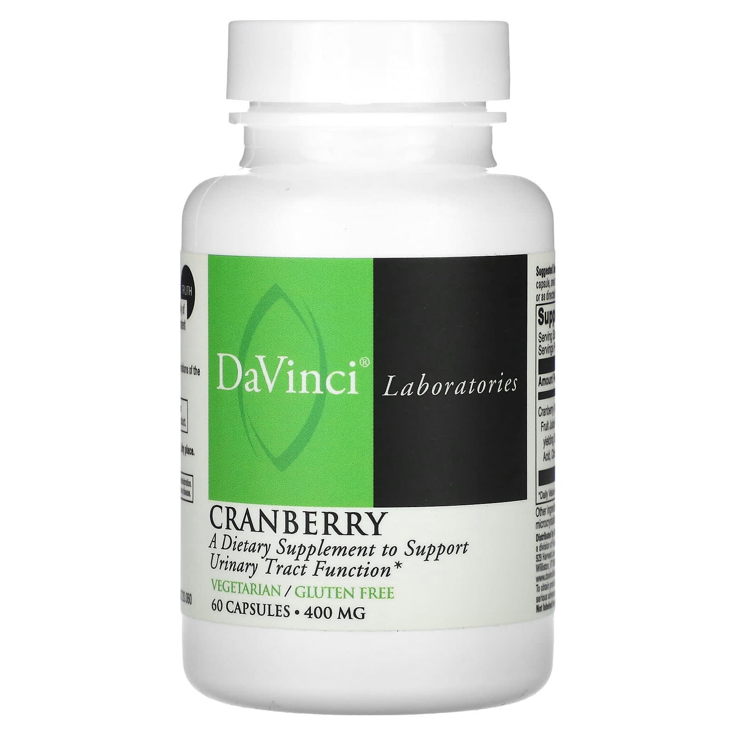Support Urinary Tract Health with DaVinci Laboratories Cranberry Capsules - Image 1