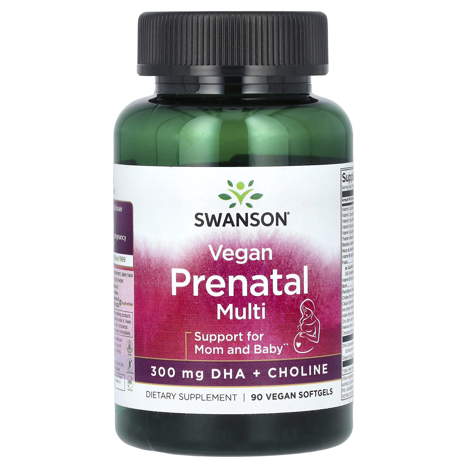 Swanson, Vegan Prenatal Multi, 90 Vegan Softgels - Image 1