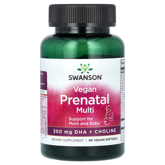 Swanson, Vegan Prenatal Multi, 90 Vegan Softgels - Image 1
