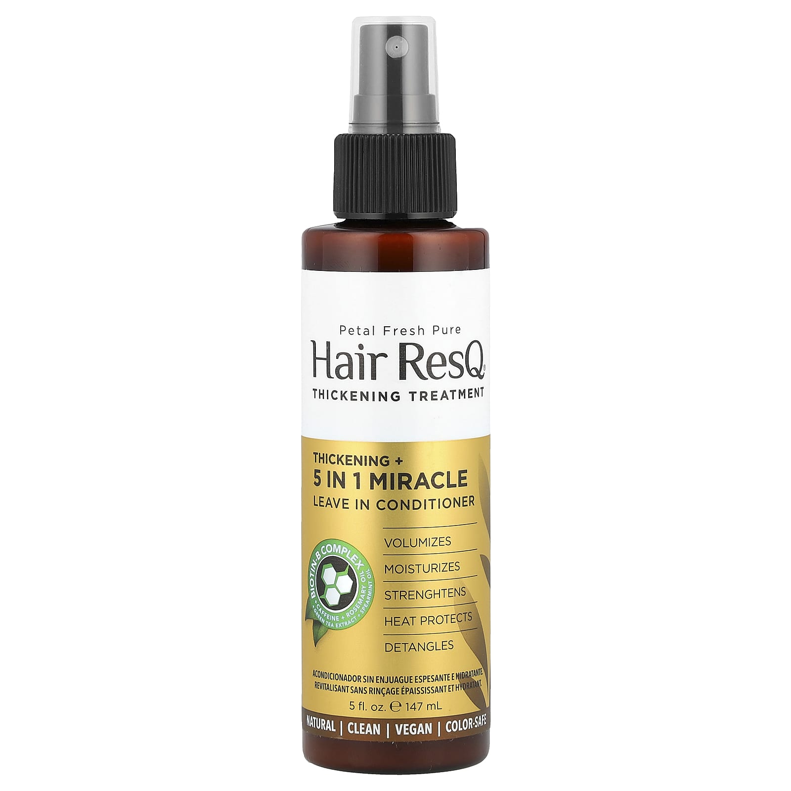 Petal Fresh, Hair ResQ®, Thickening + 5 in 1 Miracle Leave in Conditioner , 5 fl oz (147 ml) - Image 1