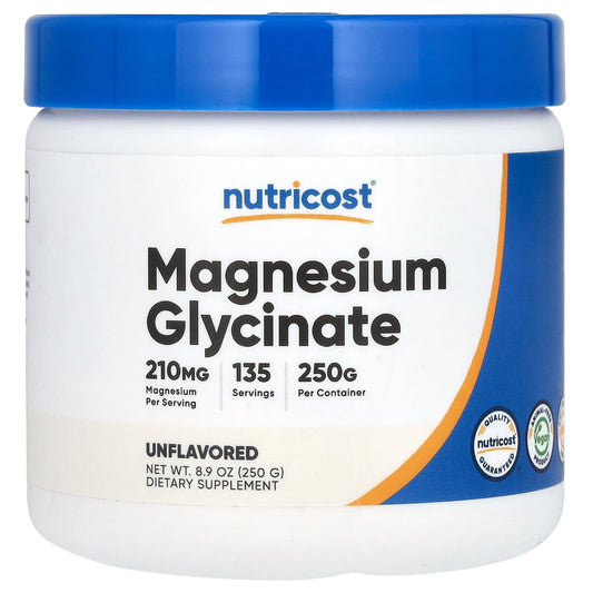 Nutricost, Magnesium Glycinate, Unflavored , 8.9 oz (250 g) - Image 1