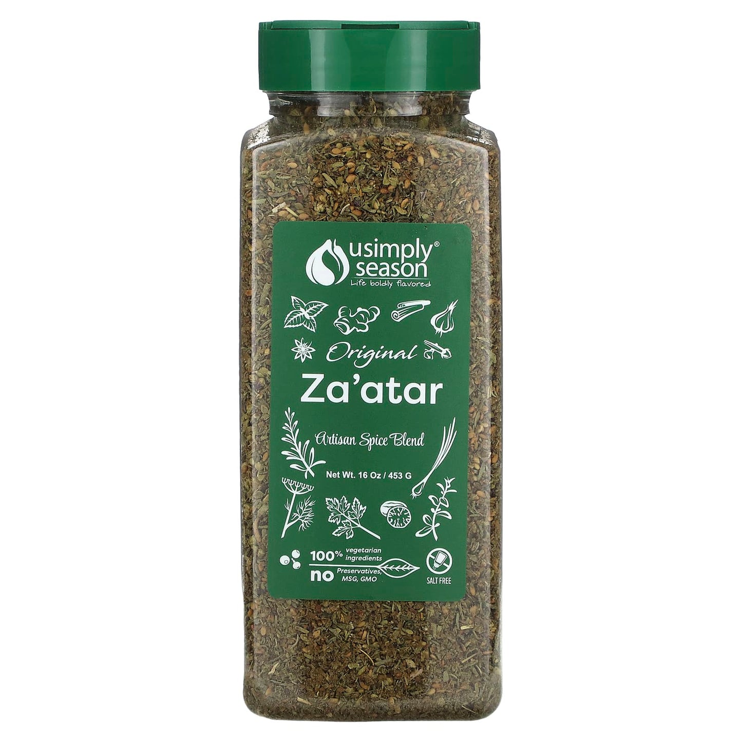 USimplySeason, Artisan Spice Blend, Original Za'atar, 16 oz (453 g) - Image 1