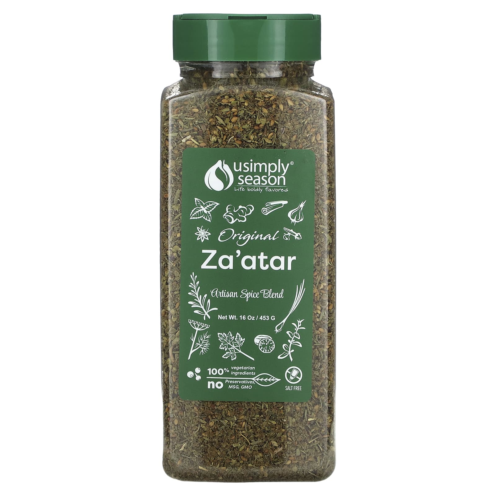 USimplySeason, Artisan Spice Blend, Original Za'atar, 16 oz (453 g) - Image 1