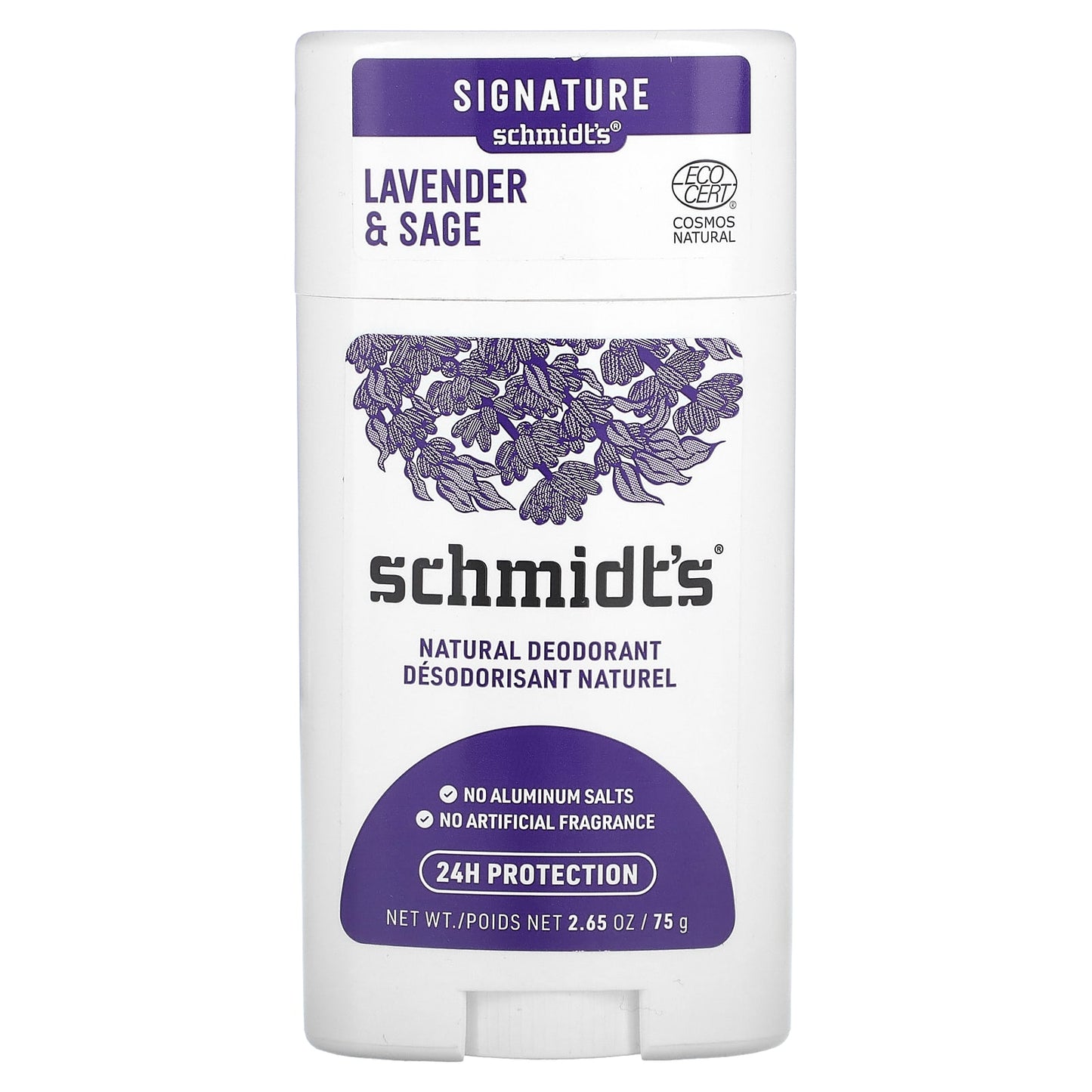 Schmidt's, Natural Deodorant, Lavender & Sage, 2.65 oz (75 g) - Image 1