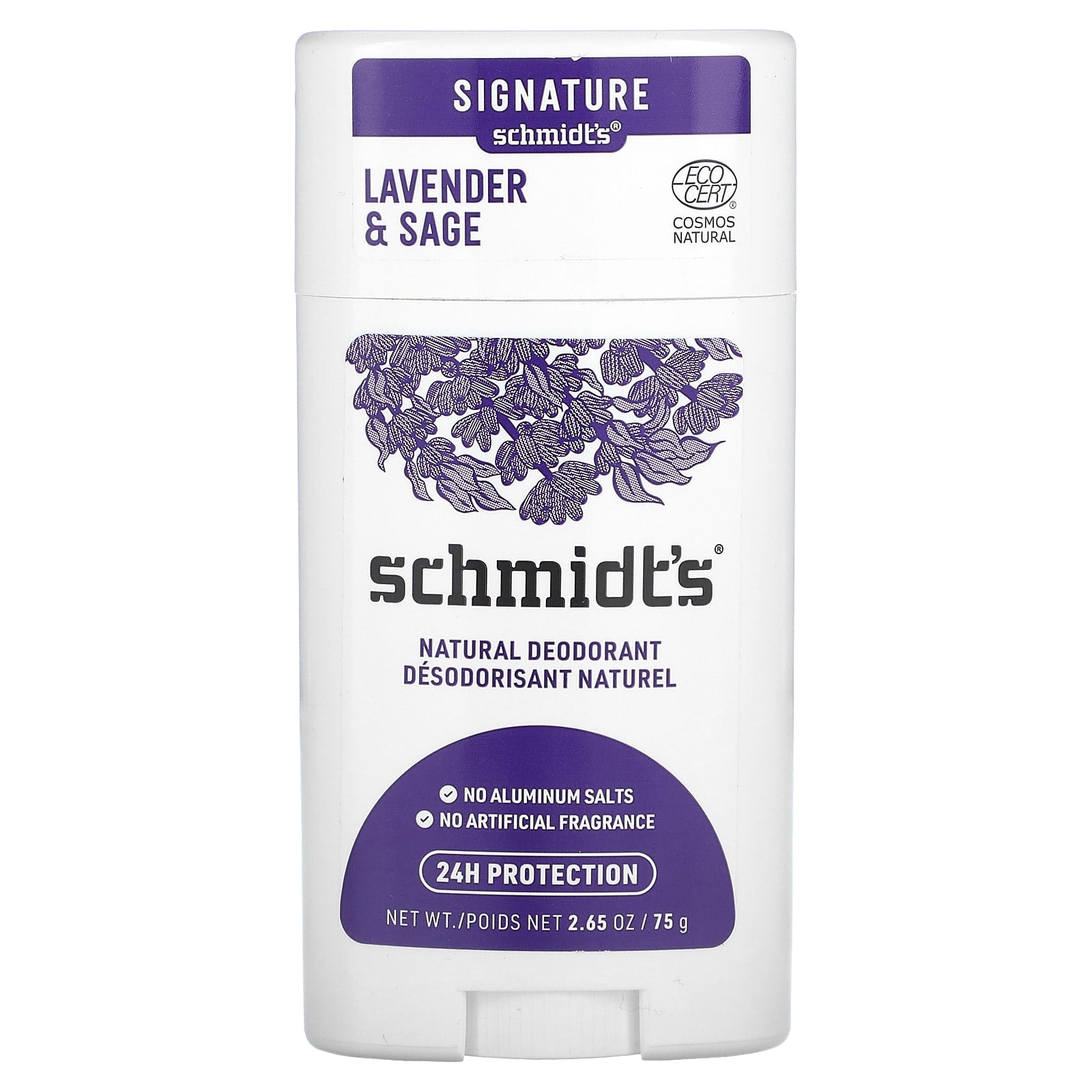 Schmidt's, Natural Deodorant, Lavender & Sage, 2.65 oz (75 g) - Image 1