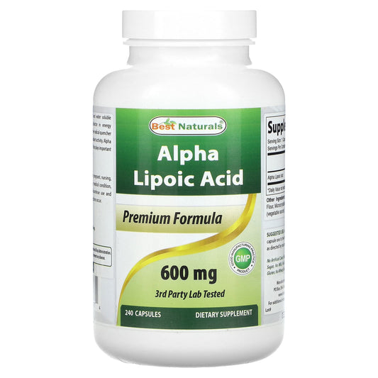 Alpha Lipoic Acid 600mg - 240 Capsules - Liver & Metal Detox - Image 1