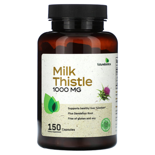 Futurebiotics Milk Thistle 1000mg Liver Support Supplement - Image 1