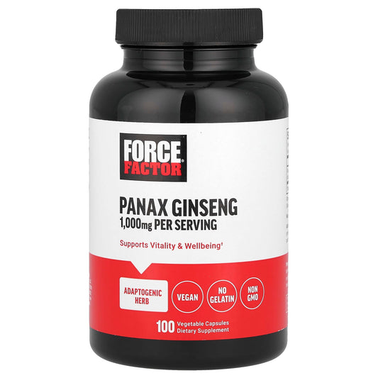 Panax Ginseng Supplements by Force Factor - Boost Vitality & Wellbeing - Image 1