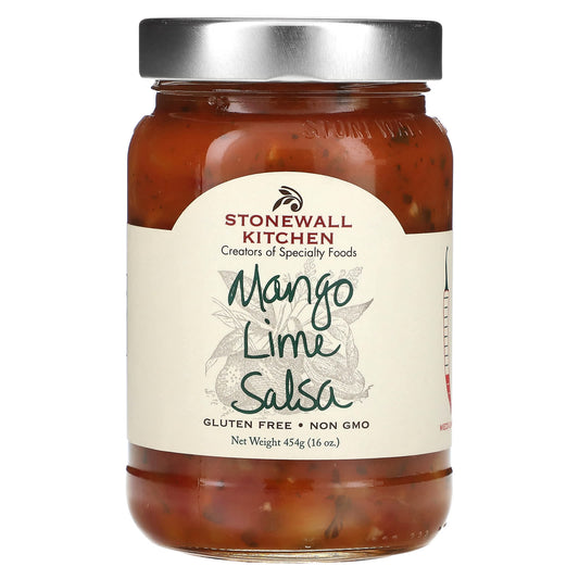 Stonewall Kitchen, Mango Lime Salsa, Medium, 16 oz (454 g) - Image 1