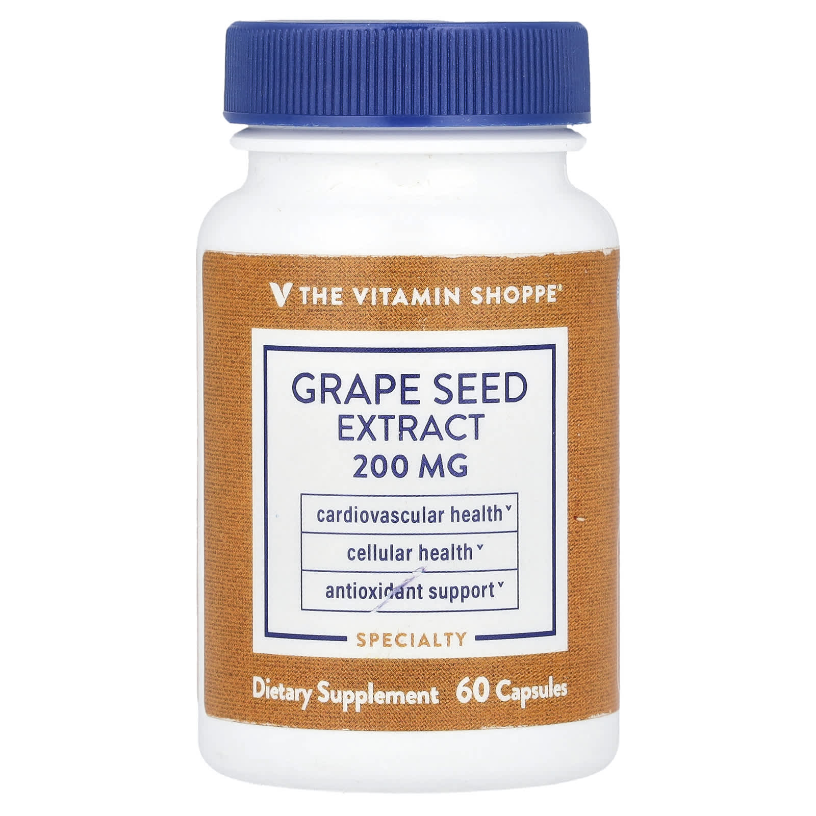 The Vitamin Shoppe, Grape Seed Extract, 200 mg, 60 Capsules - Image 1