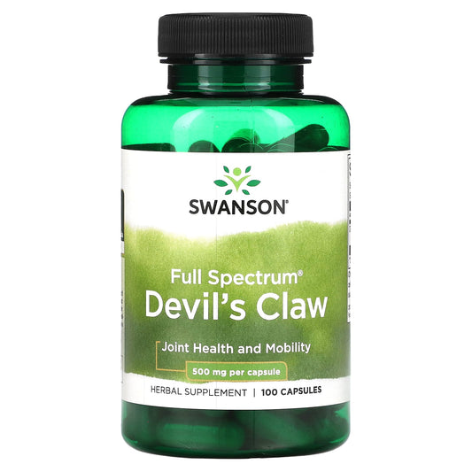 Swanson, Full Spectrum Devil's Claw, 500 mg, 100 Capsules - Image 1