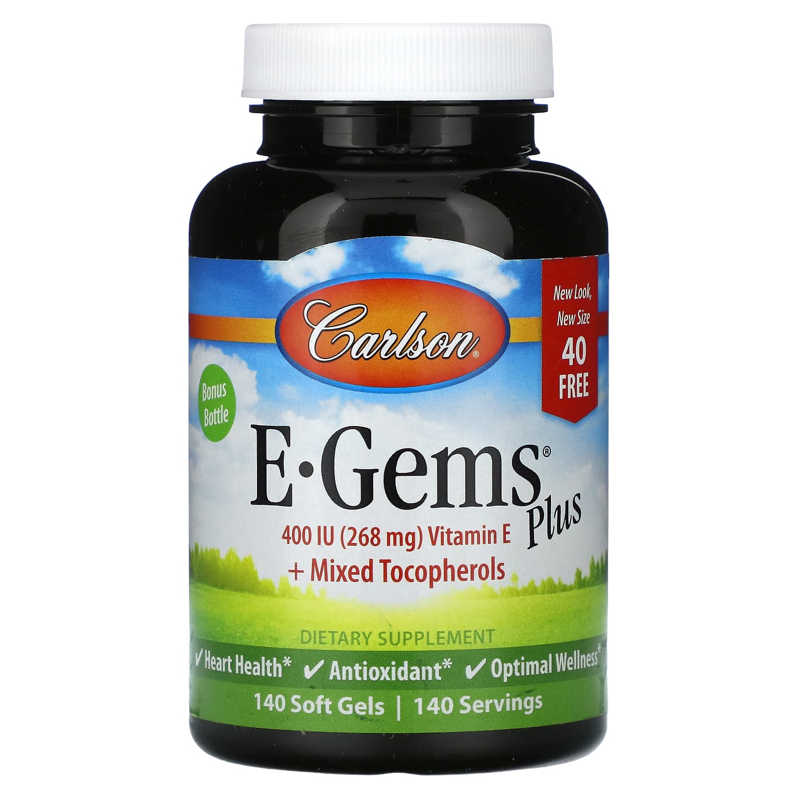 Carlson E-Gems Plus - Boost Heart Health with Potent Vitamin E - Image 1
