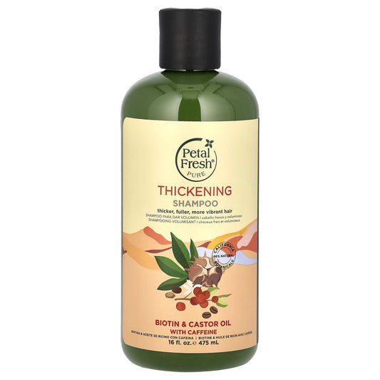 Petal Fresh, Pure, Thickening Shampoo, Biotin & Castor Oil With Caffeine, 16 fl oz (475 ml) - Image 1