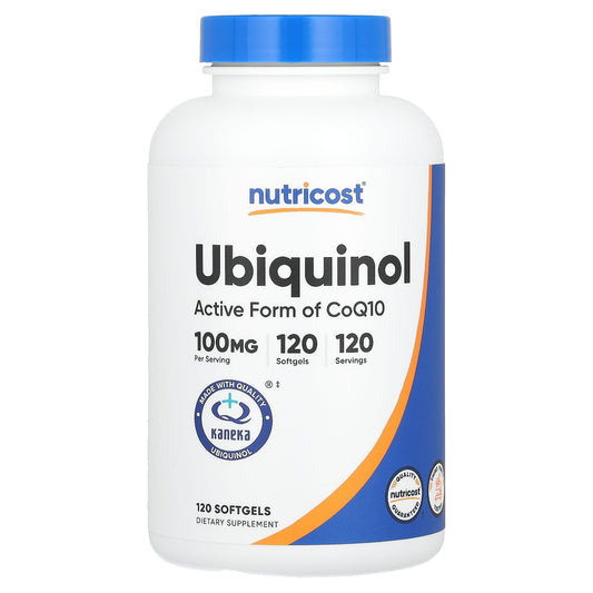 Nutricost, Ubiquinol, 100 mg, 120 Softgels - Image 1