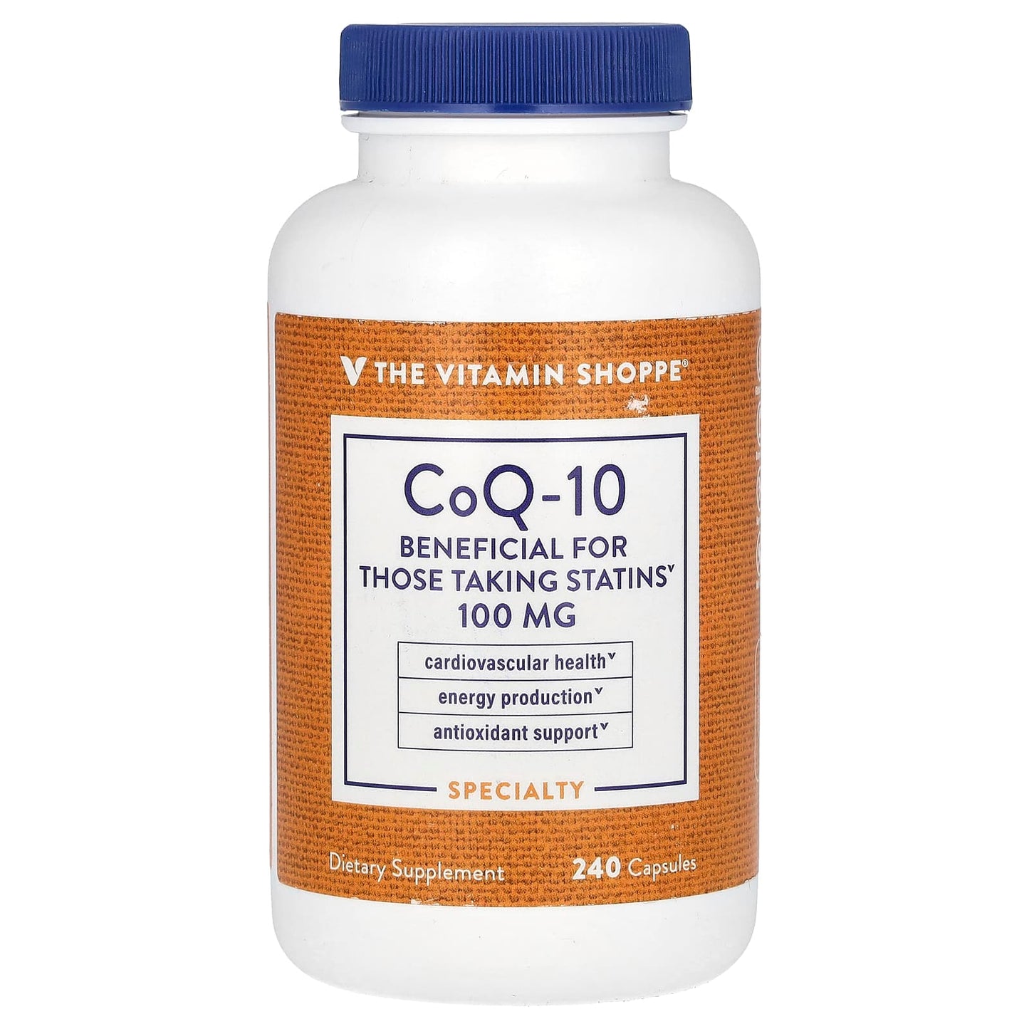 The Vitamin Shoppe, CoQ-10, 100 mg, 240 Capsules - Image 1
