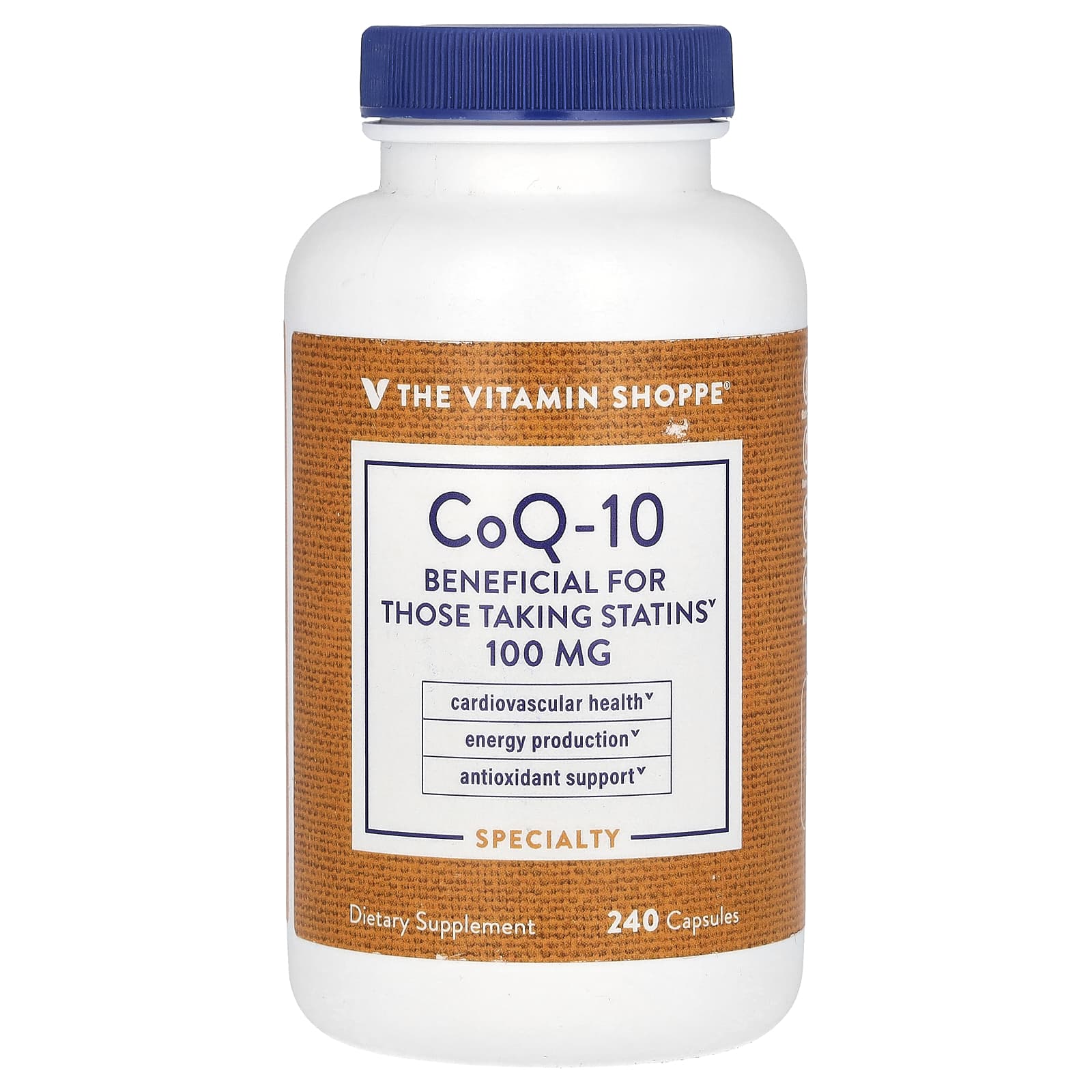 The Vitamin Shoppe, CoQ-10, 100 mg, 240 Capsules - Image 1