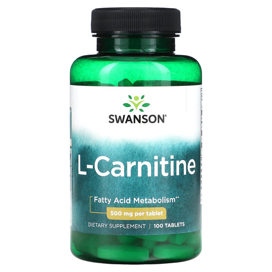 Swanson, L-Carnitine, 500 mg, 100 Tablets - Image 1