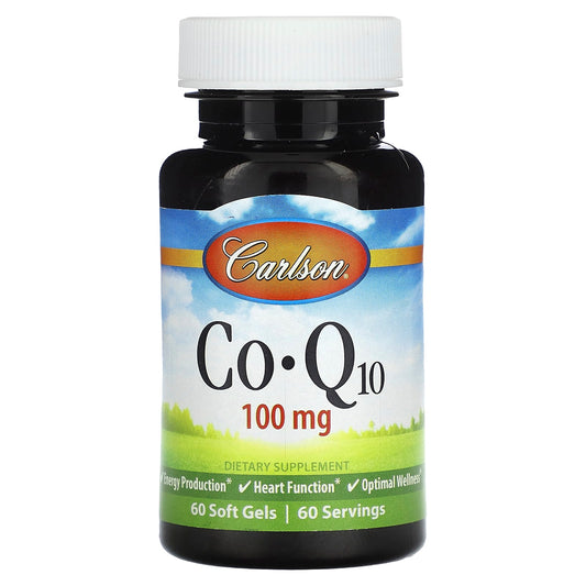 Carlson CoQ10 100mg Supplement for Energy and Heart Health - Image 1