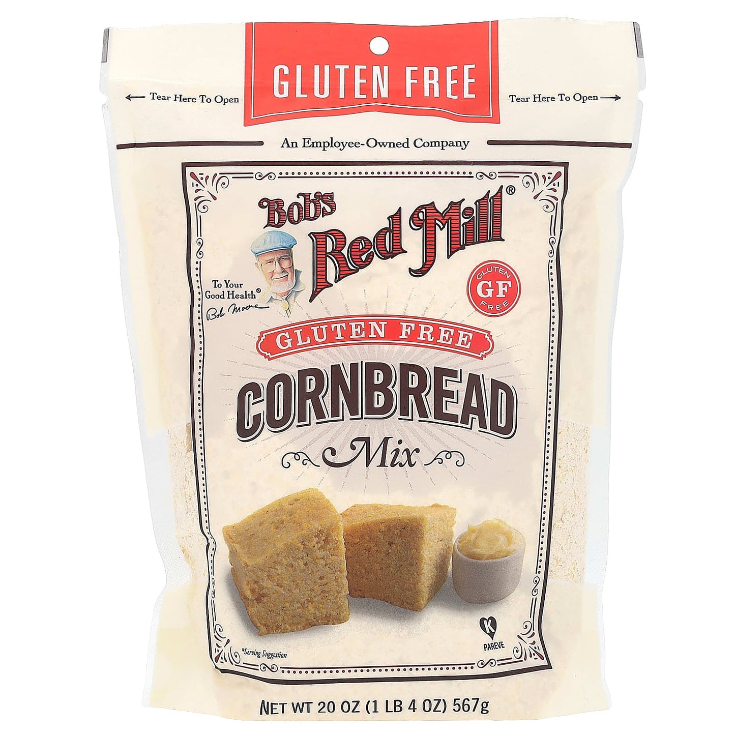 Gluten-Free Cornbread Mix by Bob's Red Mill, 20 oz, Ready in Minutes - Image 1