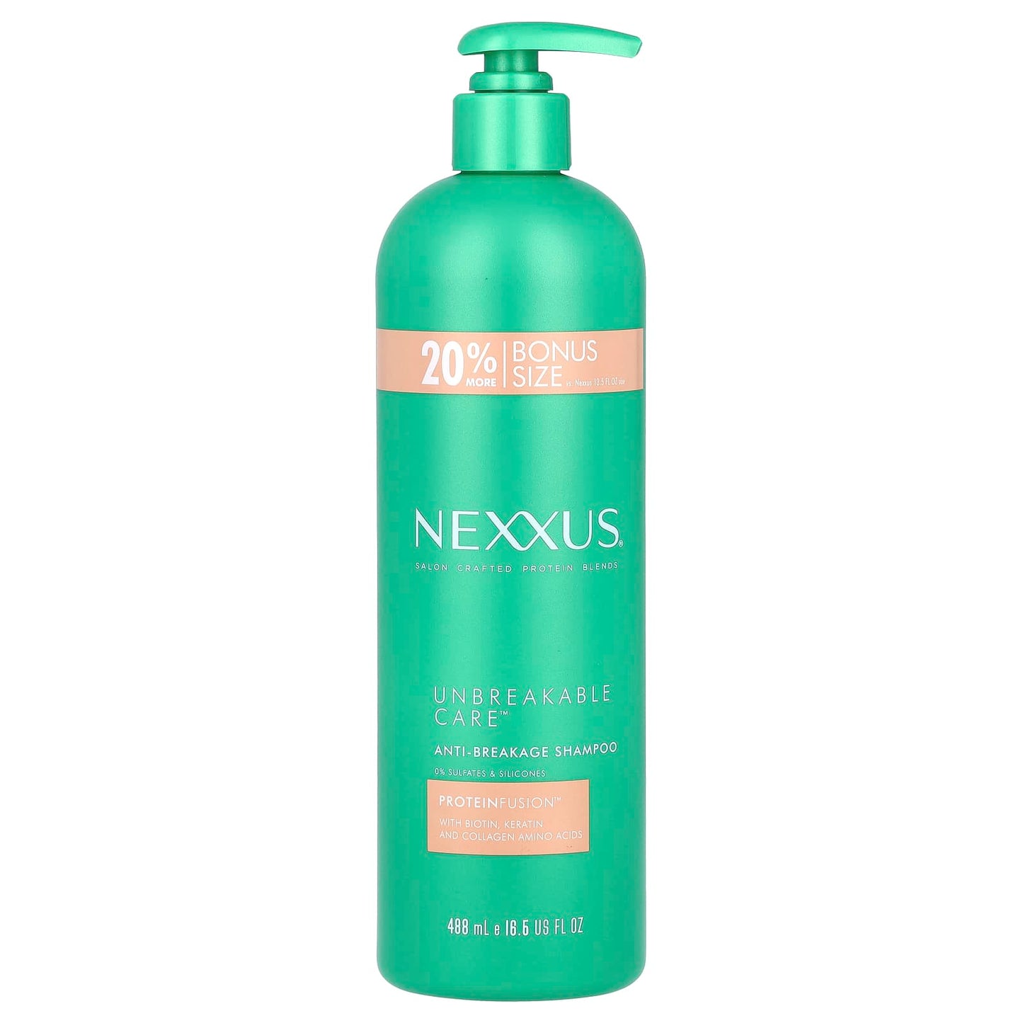 Nexxus, Unbreakable Care™, Anti-Breakage Shampoo, For Fine & Thin Hair, 16.5 fl oz (488 ml) - Image 1