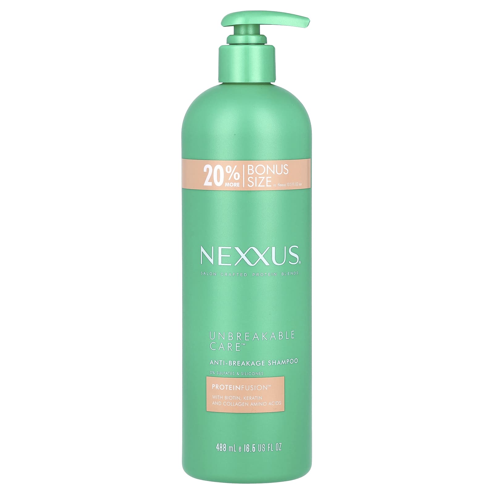 Nexxus, Unbreakable Care™, Anti-Breakage Shampoo, For Fine & Thin Hair, 16.5 fl oz (488 ml) - Image 1