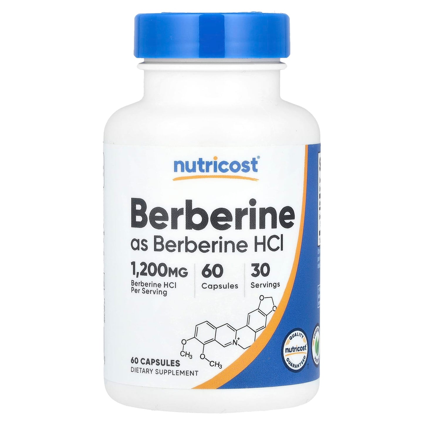 Nutricost, Berberine, 60 Capsules (600 mg per Capsule) - Image 1