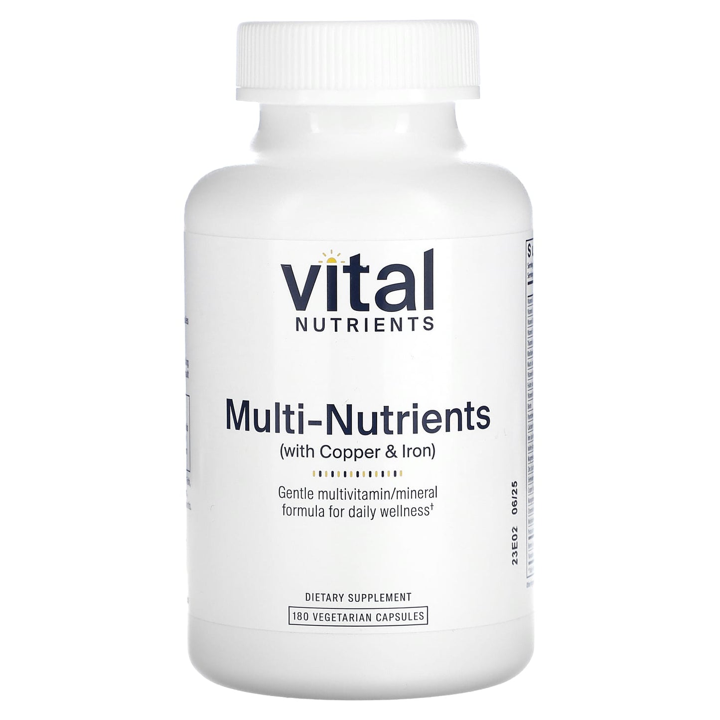 Vital Nutrients, Multi-Nutrients (with Copper & Iron), 180 Vegetarian Capsules - Image 1