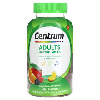 Centrum Assorted Natural Fruit Multigummies for Adults - 180 Gummies