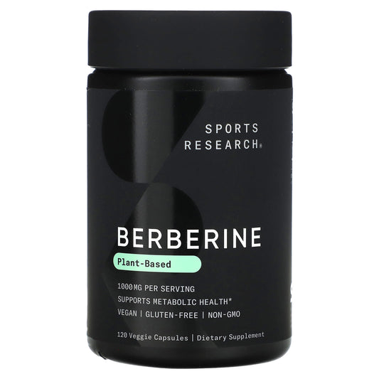 Sports Research, Berberine, 120 Veggie Capsules (500 mg per Capsule) - Image 1