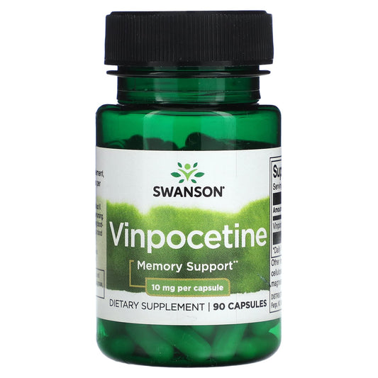 Swanson, Vinpocetine, 10 mg, 90 Capsules - Image 1